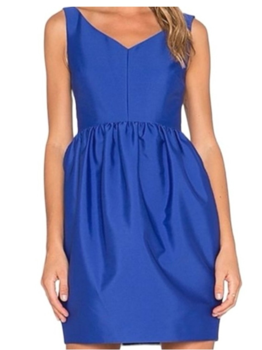 kate spade Cobalt Blue Sleeveless V-Neck Fit & Flare capcake dress